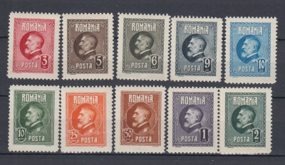ROMANIA 1926 LP 74 A 60 a ANIVERSARE A REGELUI FERDINAND SERIE MNH foto