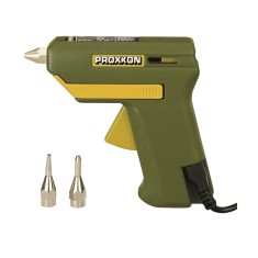Proxxon 28192, Pistol de lipit GlueGun HKP 220, verde, 40W, 200?C, duze interschimbabile, include 4 batoane si 3 duze, functional cu batoane de 7mm foto