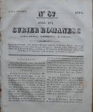 Curier romanesc, gazeta politica, comerciala si literara, nr. 87 din 1844