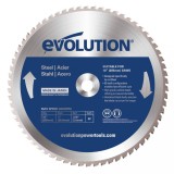 Panza circular pentru taiat otel, pentru fierastraie circulare Evolution 255mm, &Oslash;255 x 25.4 mm, 52 de dinti TCT