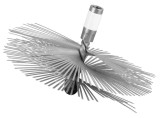 Perie de cos din inox V.A.P.K. ComRourST 180 mm &ndash; perie pentru curatarea cosului de fum