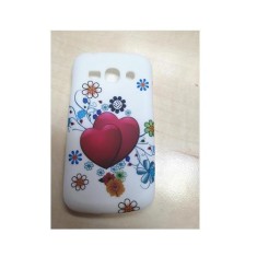Husa Silicon Samsung Ace 3 s7270 White Hearts