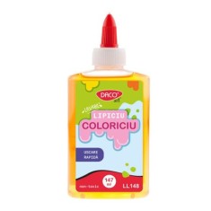 Lipici lichid 147 ml Lipiciu coloriciu portocaliu DACO foto