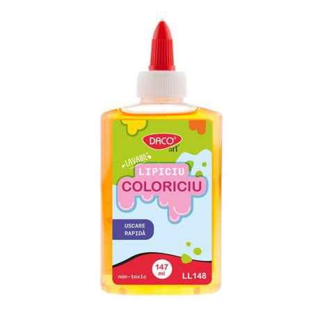 Lipici lichid 147 ml Lipiciu coloriciu portocaliu DACO