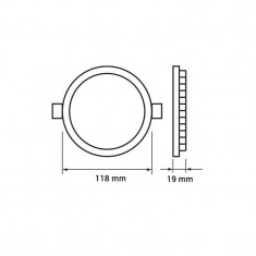 6W SPOT LED incastrabil rotund