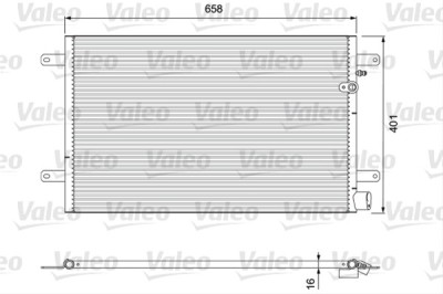 Condensator climatizare AC OEM/OES (Valeo), AUDI A6/A6 Allroad, 05.2004-08.2011 motor 2.0 TFSI; 3.2 V6; 2.4 V6; 2.8 V6; 4.2 V6 benzina; 2.0 TDI; 2.7 foto