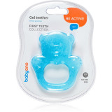 BabyOno Be Active Gel Teether jucărie pentru dentiție Blue Bear 1 buc