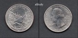 SUA 2019 Quarter, 25 Centi, National Park, Idaho, D, America de Nord, Cupru-Nichel