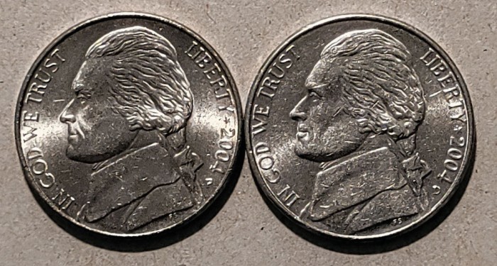 5 centi SUA - 2004 D+P (comemorative)