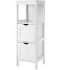 Dulap Baie Alb, 60x30x82cm, 4 Niveluri, MDF+PAL, Rafturi Ajustabile, Montaj Facil, Mobilier Baie Modern