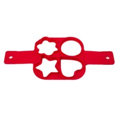 Forma patrata din silicon alimentar pentru gatit oua si clatite in forma de inima/stea/cerc/floare, MyStyle&reg;