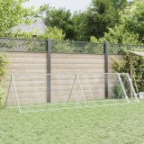 Gossi cotet pentru pasari, gri, 400x105x91 cm, otel galvanizat