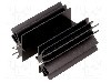 Radiator extrudat, aluminiu, 50.8mm x neagra, STONECOLD - HS-142-50 foto