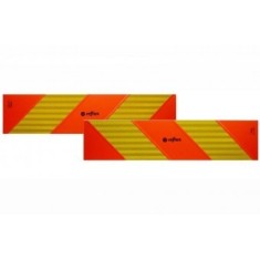 Placa reflectorizanta vehicul scurt (in dungi) 565x130mm