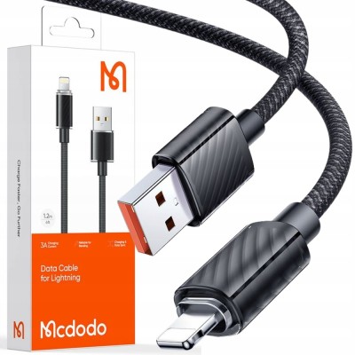 Mcdodo Power High Speed Pentru Iphone Cablu Usb 36W 1.2M Negru foto