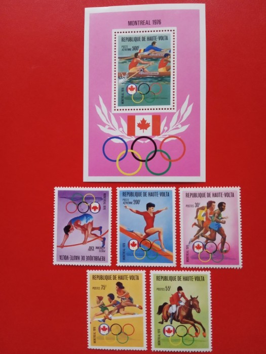 VOLTA SUPERIOARĂ, MONTREAL - COLIȚĂ + SERIE COMPLETĂ MNH