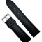 Curea unisex din piele natural? neagr?, clasic?, 18 / 20 / 22 / 24mm WZ966