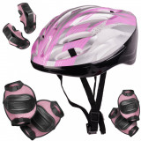 Set Protectie pentru copii, 7 piese, model BIKE, culoare Roz AVX-KX5612_2