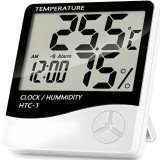 Cumpara ieftin Termometru si higrometru digital HTC1 , afisaj mare, masurare precisa si functii multiple