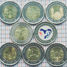 Set 8 monede Panama 8 X 1 Balboa 2019 Youth Day UNC - A032