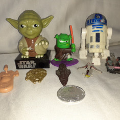 Star Wars vehicule Falcon LAAT figurine Yoda R2D2 monedă Stormtrooper Calup 2 SW