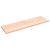 VidaXL Poliță de perete, 200x60x(2-4)cm, lemn masiv de stejar netratat 363610