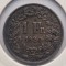 Elvetia 1 Franc 1920 moneda din argint km # 24 AG. 835 Helvetia stand in picioare