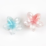 Set 2 clesti de par in forma de floare roz si albastra