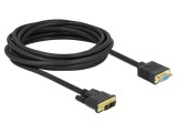 Cablu DVI-A 12+5 la VGA Single Link 5m Negru DELOCK 86755