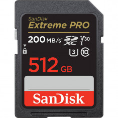 Card Sandisk Extreme PRO R200/W140 SDXC 512GB UHS-I U3 Clasa 10 foto