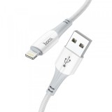 Cablu Date si Incarcare USB-A - Lightning HOCO X70, 18W, 1m, Alb, Apple