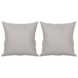Cumpara ieftin Perne decorative, 2 buc., gri deschis, 40x40 cm, microfibra