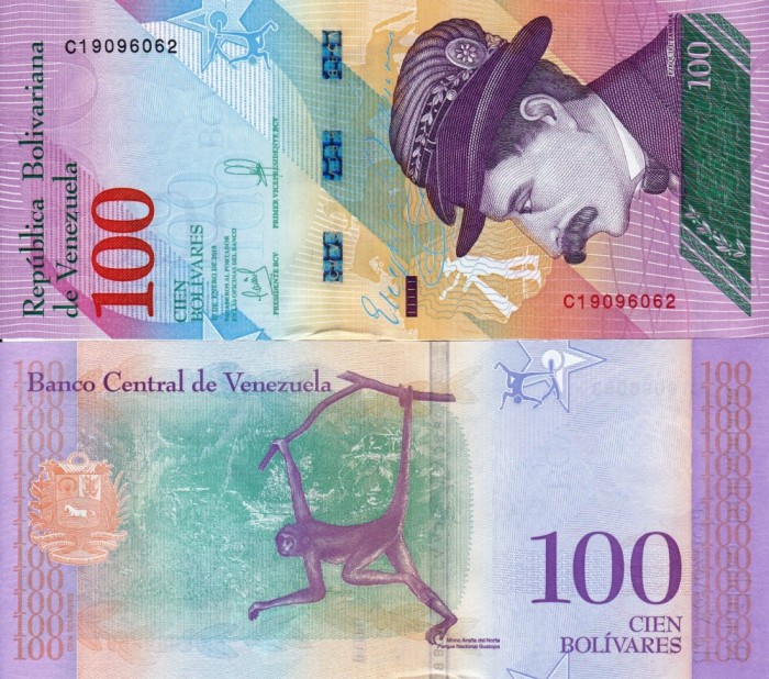 VENEZUELA 100 bolivares 2018 UNC!!! VENEZUELA 100 bolivares 2018 UNC!!!