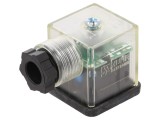 Conector cu valvă mufă format A 18mm mamă PIN 3 &icirc;n unghi 90&deg;