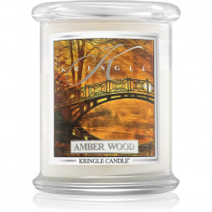 Kringle Candle Amber Wood lumânare parfumată 411 g