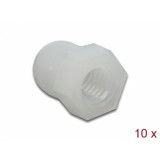 Set 10 buc protectii impotriva vremii/coroziunii pentru surub M5 Alb, Delock 60235