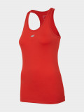Top de antrenament slim cu uscare rapidă pentru femei - roșu, 4F Sportswear