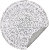 Cumpara ieftin Covor rotund Songmics Bej 120x120 cm
