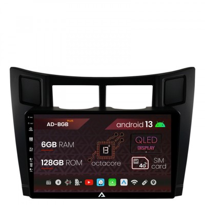 Navigatie Toyota Yaris (2005-2012), Android 13, B-Octacore 6GB RAM + 128GB ROM, 9 Inch - AD-BGB9006+AD-BGRKIT103 foto