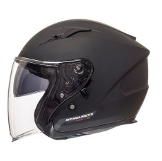 Casca open face pentru scuter - motocicleta MT Avenue SV negru mat (ochelari soare integrati) S (55/56cm)