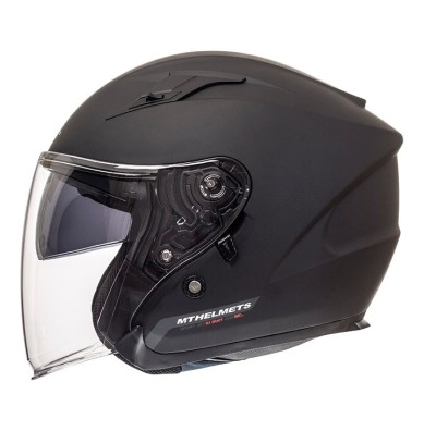 Casca open face pentru scuter - motocicleta MT Avenue SV negru mat (ochelari soare integrati) XS (53/54cm) foto