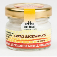 Crema regeneranta de noapte cu miere, lapt.de matca si vit.a&e 30ml apidava