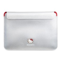 Husa pentru Laptop, 14 - Hello Kitty Sleeve PU Metal Logo (HKCS14PGHDLMS) - Silver