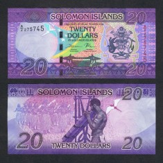 INSULELE SOLOMON █ bancnota █ 20 Dollars █ 2017 █ P-34 █ A/1 semnatura 11 █ UNC
