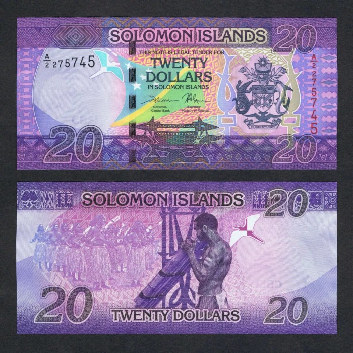 INSULELE SOLOMON █ bancnota █ 20 Dollars █ 2017 █ P-34 █ A/1 semnatura 11 █ UNC