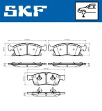 Set placute frana SKF VKBP80639A