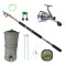 Set lanseta telescopica Atafu Carp 3.9m, mulineta FS 4000, si accesorii