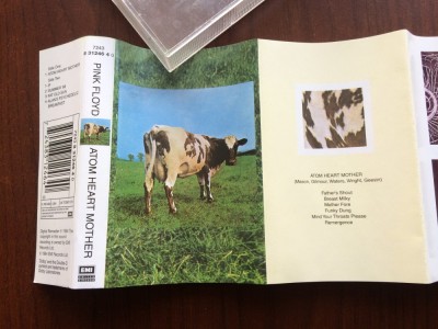 pink floyd atom heart mother 1970 album caseta audio muzica prog psychedelic rock EMI records holland foto