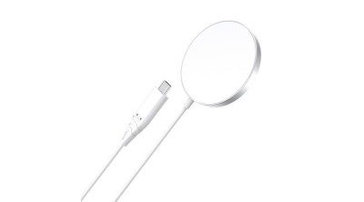&amp;Icirc;ncărcător inductiv Choetech 15W cu cablu USB C alb (T518-F) foto