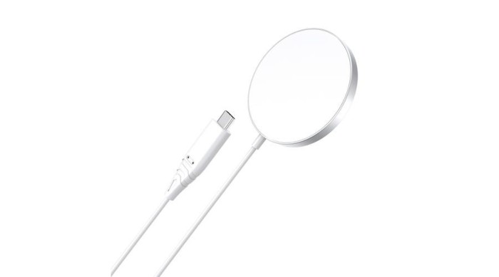 &Icirc;ncărcător inductiv Choetech 15W cu cablu USB C alb (T518-F)
